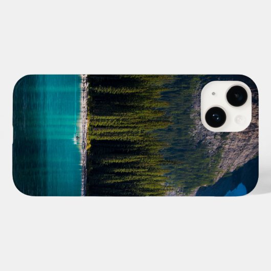Bomen, meer, peddel Case-Mate iPhone case (Achterkant (horizontaal))