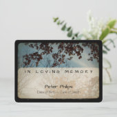 Bomen  Memorial Sympathie Dank u I Bedankkaart (Staand voorkant)