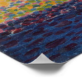 Bomen met afgemeerde boten poster (Hoek)