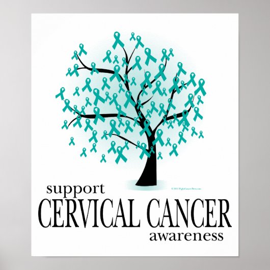Bomen met baarmoederhalskanker poster (Voorkant)