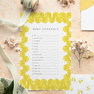 Bomen met Baby ABC's Baby shower Game