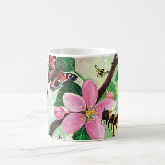 Bomen met bloei voor bijen en andere polinatoren koffiemok (Center)