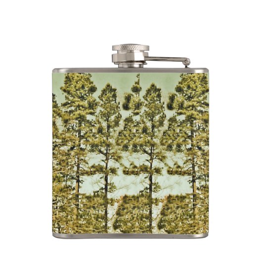 Bomen met bronzen heupfles (Achterkant)