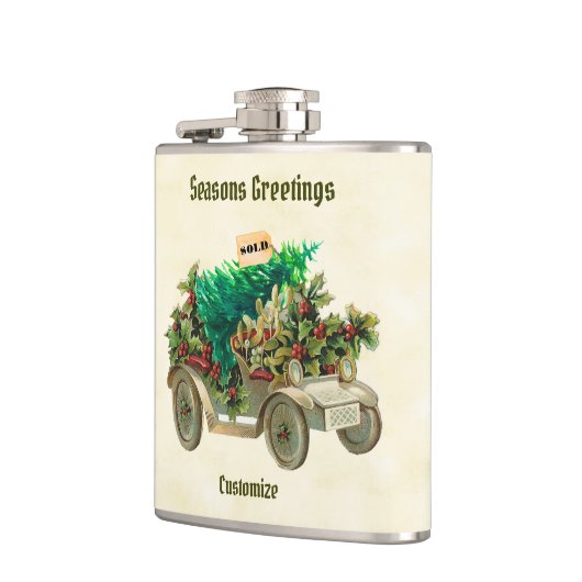 Bomen met de Vinyl Waping Flask Heupfles (Links)