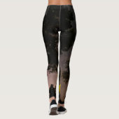 Bomen met een melkachtig landschap leggings (Achterkant)