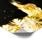 Bomen met een melkachtig landschap poster (Hoek)