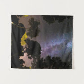 Bomen met een melkachtig landschap wandkleed (Voorkant (horizontaal))