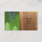 Bomen met een ontwerp voor landschapsontwerp van d visitekaartje (Achterkant)