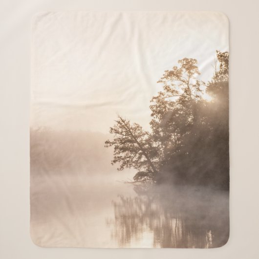BOMEN MET FOG SHERPA DEKEN (Voorkant)