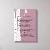 Bomen met gebedden canvas afdruk (Voorkant)