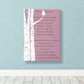 Bomen met gebedden canvas afdruk (Insitu (Houten vloer))