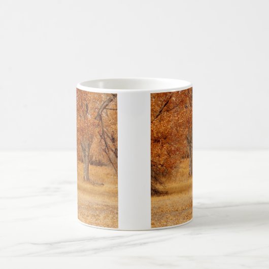Bomen met goud koffiemok (Center)