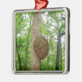 Bomen met grote omsloten bijenkooi metalen ornament (Links)