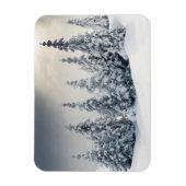 Bomen met hoarfrost en sneeuw magneet (Verticaal)