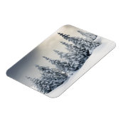 Bomen met hoarfrost en sneeuw magneet (Linkerzijde)