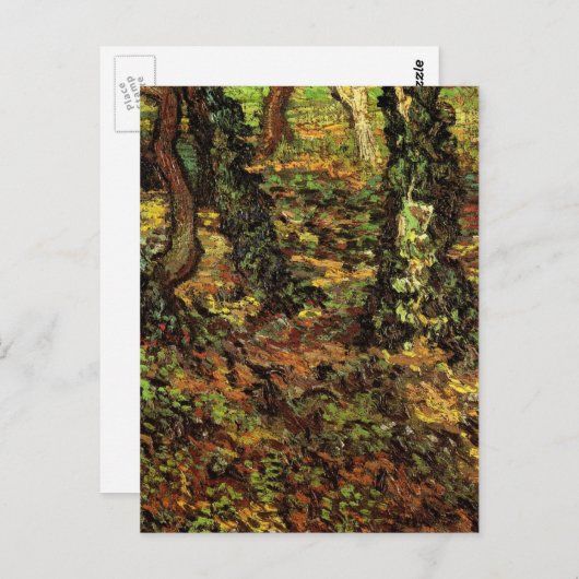 Bomen met Ivy van Vincent van Gogh Briefkaart (Voorkant / Achterkant)