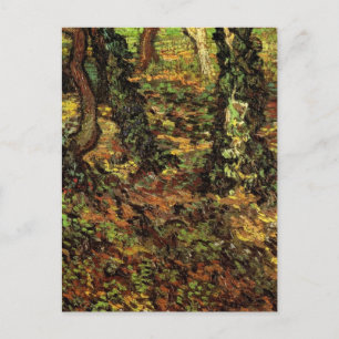 Bomen met Ivy van Vincent van Gogh Briefkaart