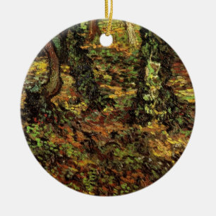 Bomen met Ivy van Vincent van Gogh Keramisch Ornament