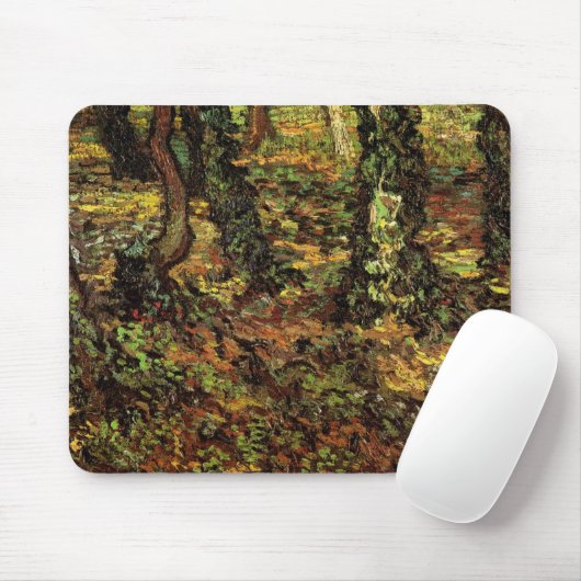 Bomen met Ivy van Vincent van Gogh Muismat (Met muis)