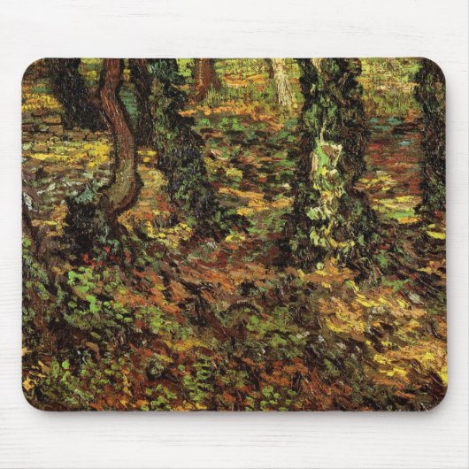 Bomen met Ivy van Vincent van Gogh Muismat (Voorkant)
