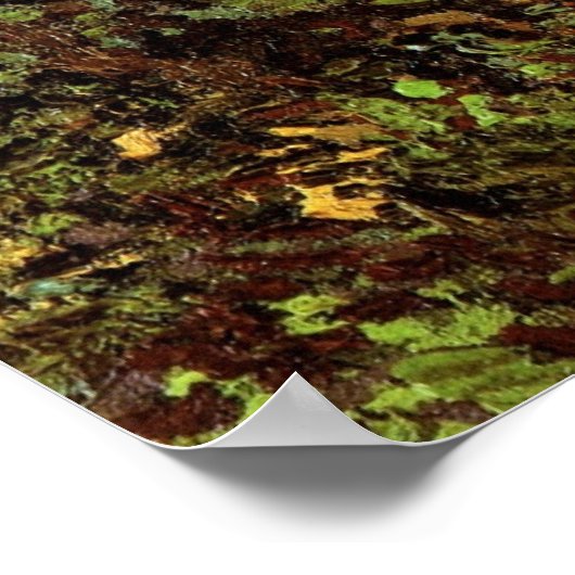 Bomen met Ivy van Vincent van Gogh Poster (Hoek)