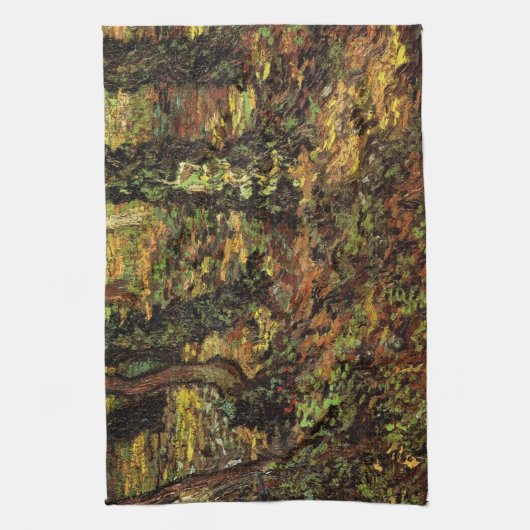 Bomen met Ivy van Vincent van Gogh Theedoek (Verticaal)