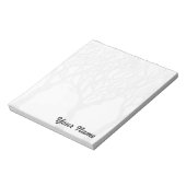 Bomen met Jouw naam - aanpasbaar notitieblok (Linkerzijde)