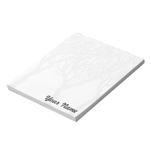 Bomen met Jouw naam - aanpasbaar notitieblok (Linkerzijde)