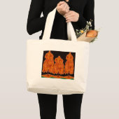 Bomen met kleur - grote tote bag (Voorkant (product))