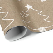 Bomen met kraftpapier cadeaupapier (Rol Hoek)
