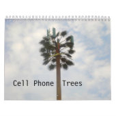 Bomen met mobiele telefoons kalender (Hoes)