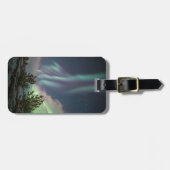 Bomen met noordelijke lampjes bagagelabel (Voorkant horizontaal)