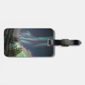 Bomen met noordelijke lampjes bagagelabel (Achterkant horizontaal)