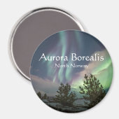 Bomen met noordelijke lampjes magneet (Voorkant / Achterkant)