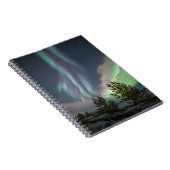 Bomen met noordelijke lampjes notitieboek (Rechterzijde)