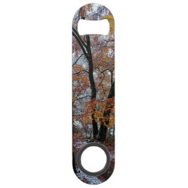 Bomen, met oranje bladeren speed flessenopener