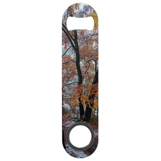 Bomen, met oranje bladeren speed flessenopener (Voorkant)