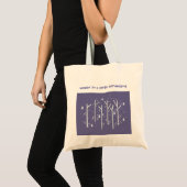 Bomen met vallende sneeuw tote bag (Voorkant (product))