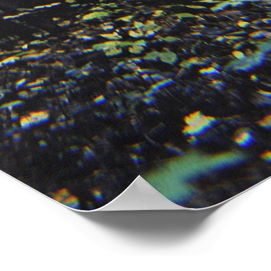 Bomen met witte bergen poster (Hoek)