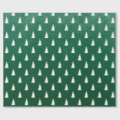 Bomen met witte bossparren cadeaupapier (Vlak)