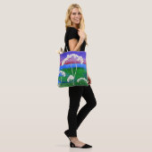 Bomen met witte elm tote bag (Op model)
