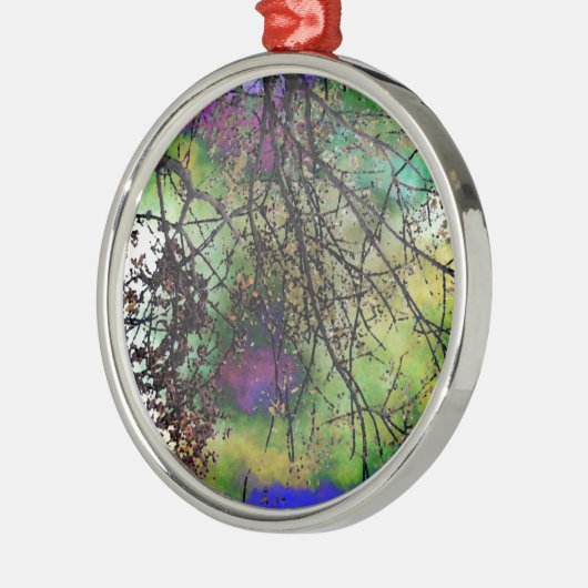 Bomen Metalen Ornament (Links)