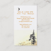 *~* Bomen Migraan Gold Stars Moon Beams Visitekaartje (Achterkant)