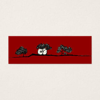 bomen mini visitekaartjes