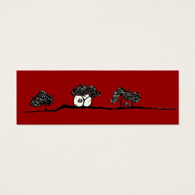 bomen mini visitekaartjes (Voorkant)