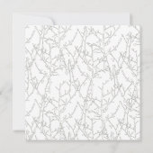 Bomen Moderne bruiloft uitnodiging (Achterkant)