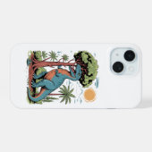 Bomen moeten eten iPhone 15 case (Achterkant horizontaal)