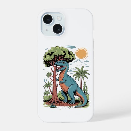 Bomen moeten eten iPhone 15 case (Achterkant)
