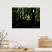 Bomen nabij de rivier poster (Keuken)