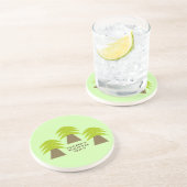 Bomen op Aardedag Zandsteen Onderzetter (Zijkant)